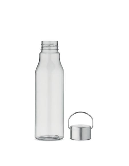 Botella de RPET Ronda tapa acero inoxidable y asa 600ml PERSONALIZABLE