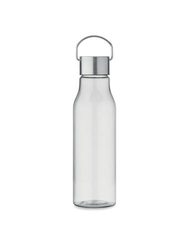 Botella de RPET Ronda tapa acero inoxidable y asa 600ml PERSONALIZABLE