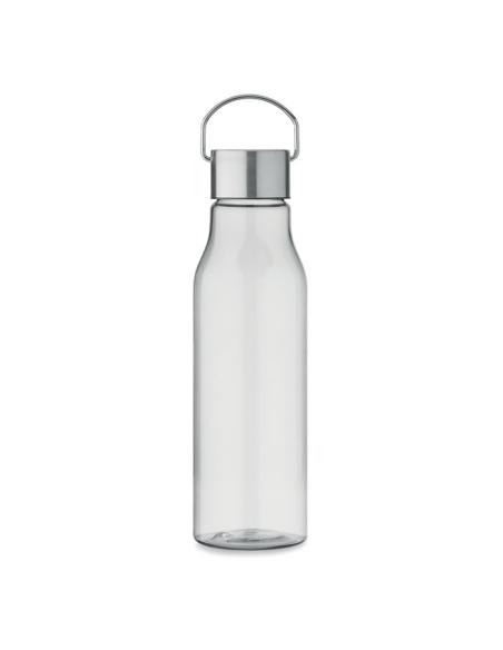 Botella de RPET Ronda tapa acero inoxidable y asa 600ml PERSONALIZABLE