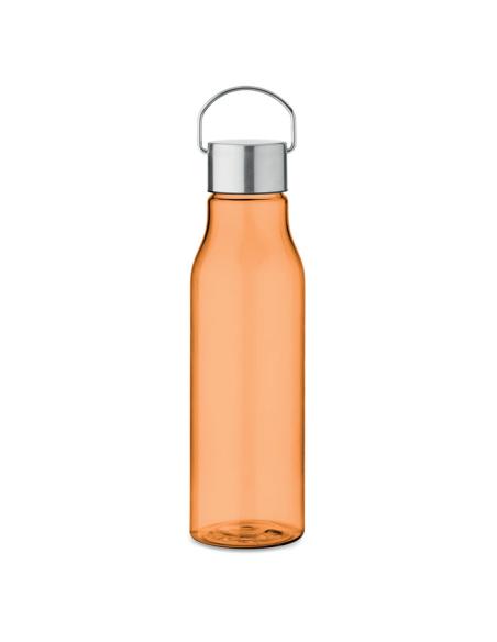 Botella de RPET Ronda tapa acero inoxidable y asa 600ml PERSONALIZABLE