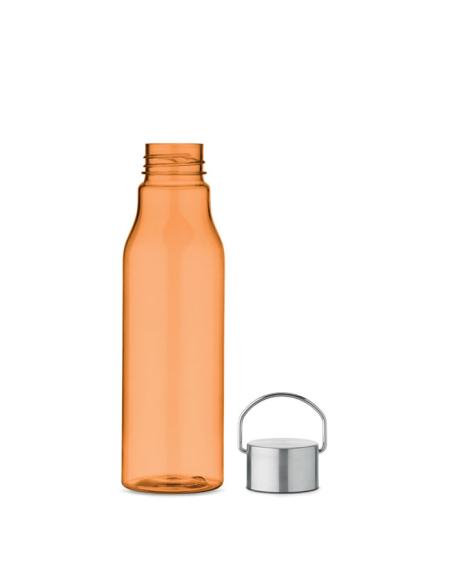 Botella de RPET Ronda tapa acero inoxidable y asa 600ml PERSONALIZABLE