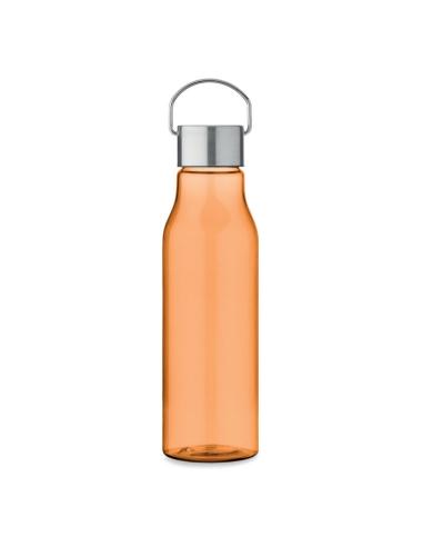 Botella de RPET Ronda tapa acero inoxidable y asa 600ml PERSONALIZABLE