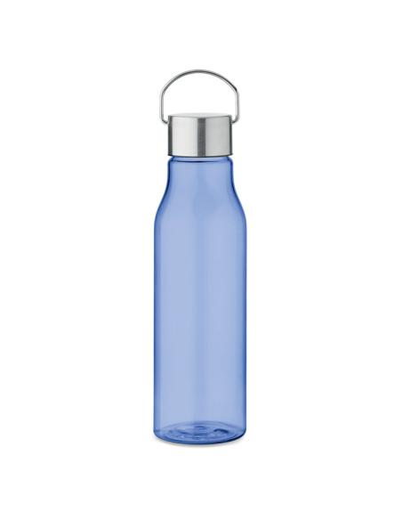 Botella de RPET Ronda tapa acero inoxidable y asa 600ml PERSONALIZABLE