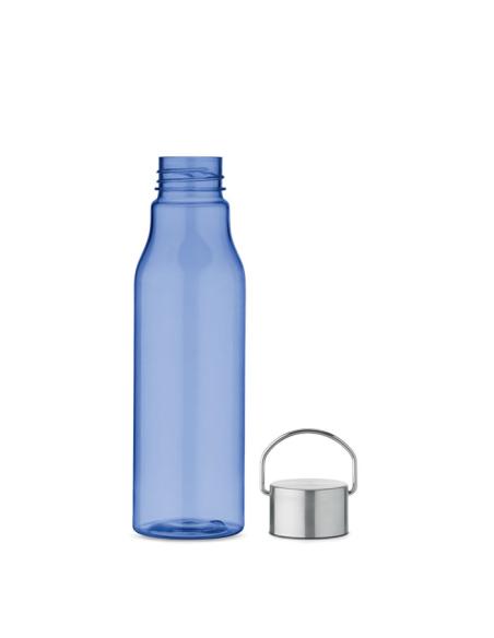 Botella de RPET Ronda tapa acero inoxidable y asa 600ml PERSONALIZABLE