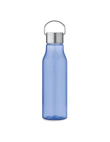 Botella de RPET Ronda tapa acero inoxidable y asa 600ml PERSONALIZABLE