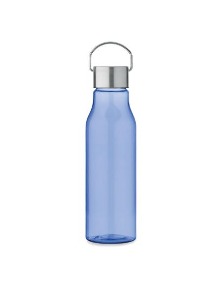 Botella de RPET Ronda tapa acero inoxidable y asa 600ml PERSONALIZABLE