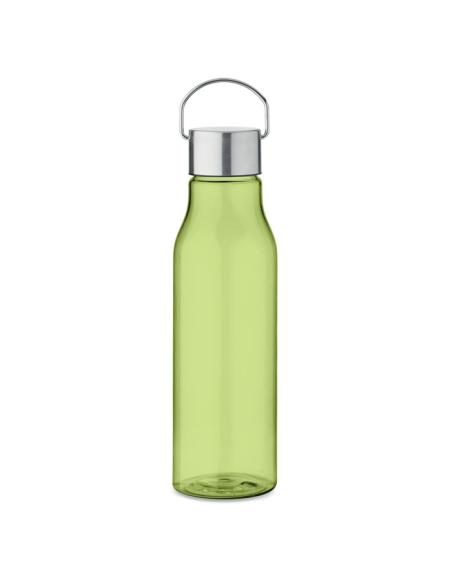 Botella de RPET Ronda tapa acero inoxidable y asa 600ml PERSONALIZABLE