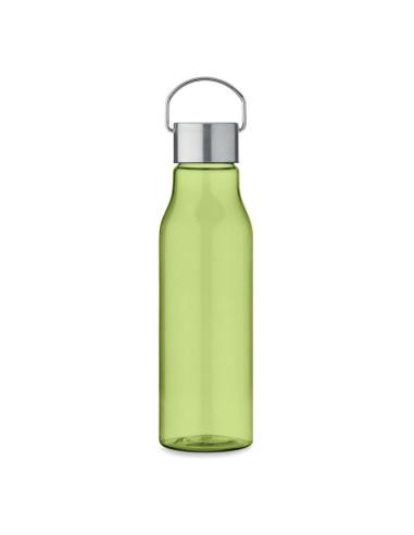 Botella de RPET Ronda tapa acero inoxidable y asa 600ml PERSONALIZABLE