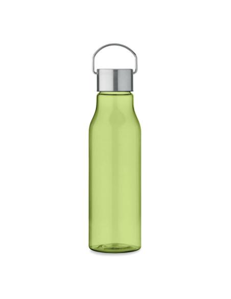 Botella de RPET Ronda tapa acero inoxidable y asa 600ml PERSONALIZABLE