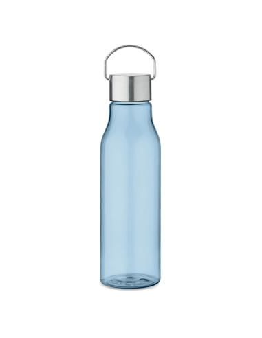 Botella de RPET Ronda tapa acero inoxidable y asa 600ml PERSONALIZABLE