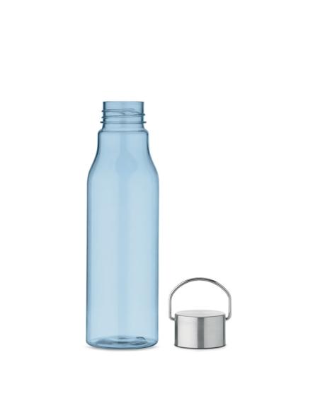 Botella de RPET Ronda tapa acero inoxidable y asa 600ml PERSONALIZABLE