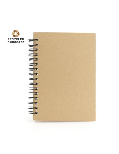 Libreta de cartón reciclado Soria A6+ espiral PERSONALIZABLE