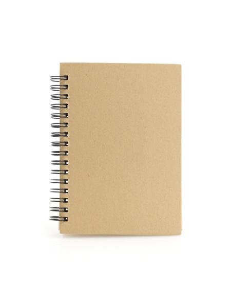 Libreta de cartón reciclado Soria A6+ espiral PERSONALIZABLE