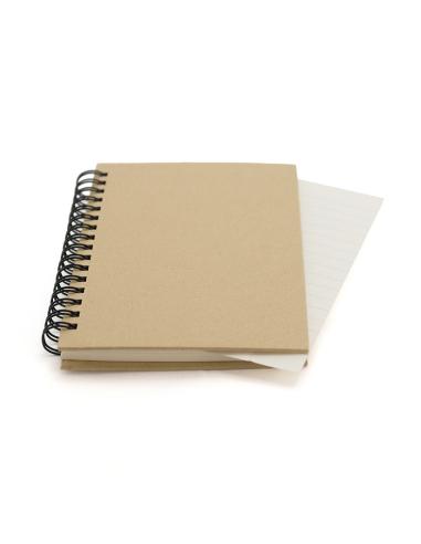 Libreta de cartón reciclado Soria A6+ espiral PERSONALIZABLE