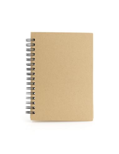 Libreta de cartón reciclado Soria A6+ espiral PERSONALIZABLE