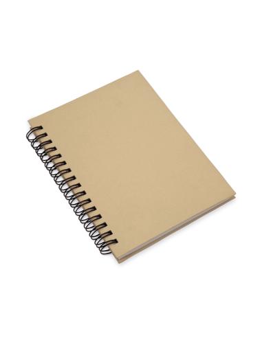 Libreta de cartón reciclado Soria A6+ espiral PERSONALIZABLE