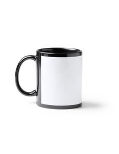Taza cerámica Guamasa especial sublimación asa y borde negro 350ml PERSONALIZABLE