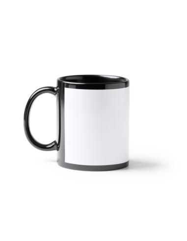 Taza cerámica Guamasa especial sublimación asa y borde negro 350ml PERSONALIZABLE