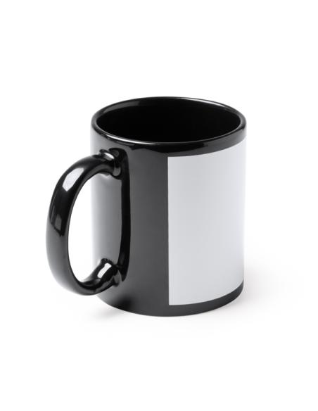Taza cerámica Guamasa especial sublimación asa y borde negro 350ml PERSONALIZABLE