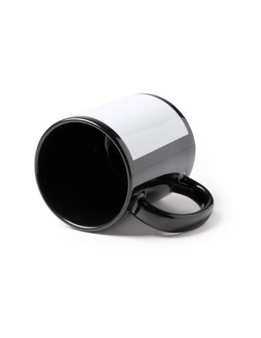 Taza cerámica Guamasa especial sublimación asa y borde negro 350ml PERSONALIZABLE