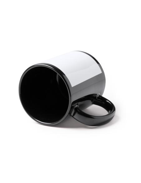 Taza cerámica Guamasa especial sublimación asa y borde negro 350ml PERSONALIZABLE