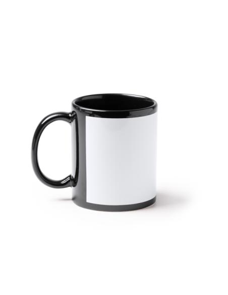 Taza cerámica Guamasa especial sublimación asa y borde negro 350ml PERSONALIZABLE