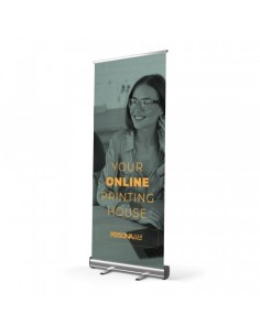 Roll-up premium con marco metálico PERSONALIZABLE