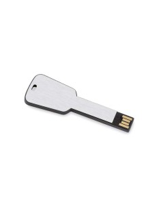Memoria USB de aluminio Bottrop plana en forma de llave PERSONALIZABLE