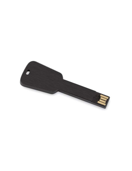 Memoria USB de aluminio Bottrop plana en forma de llave PERSONALIZABLE
