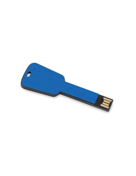 Memoria USB de aluminio Bottrop plana en forma de llave PERSONALIZABLE