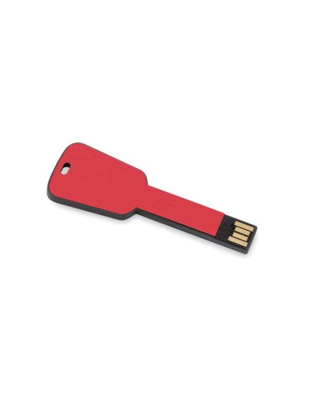 Memoria USB de aluminio Bottrop plana en forma de llave PERSONALIZABLE