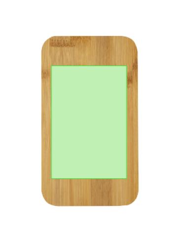 Fiambrera reutilizable de PP con tapa de bambú Bocairent 1400ml PERSONALIZABLE