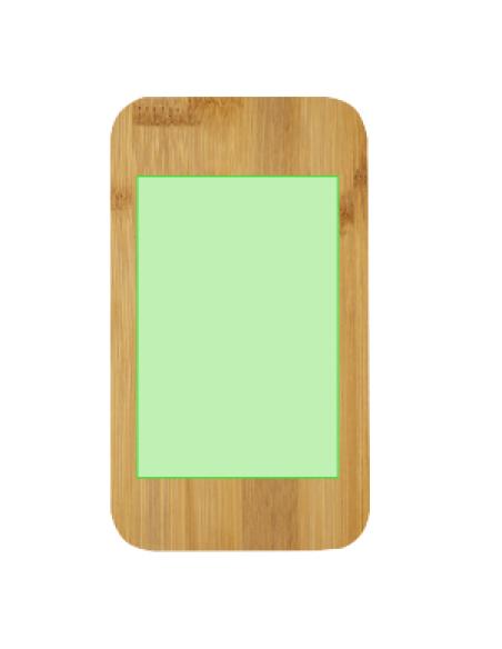 Fiambrera reutilizable de PP con tapa de bambú Bocairent 1400ml PERSONALIZABLE