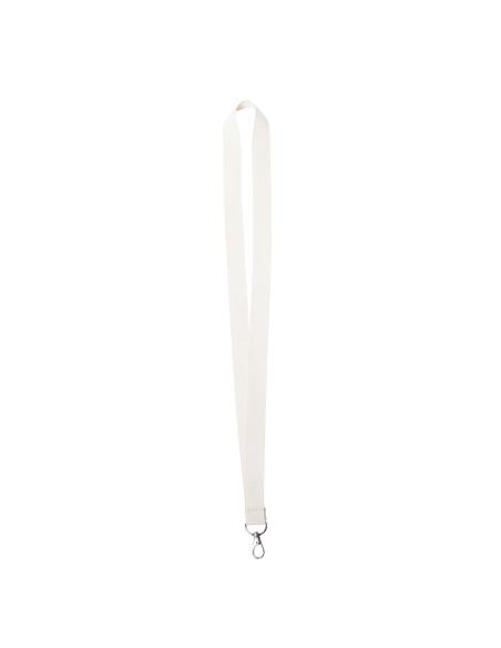 Lanyard de algodón Brighton con mosquetón metálico PERSONALIZABLE