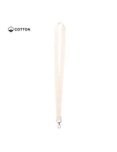 Lanyard de algodón Brighton con mosquetón metálico PERSONALIZABLE