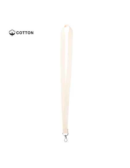 Lanyard de algodón Brighton con mosquetón metálico PERSONALIZABLE