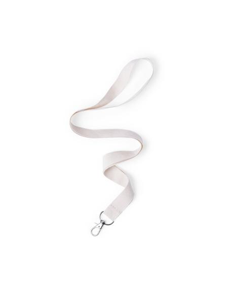 Lanyard de algodón Brighton con mosquetón metálico PERSONALIZABLE