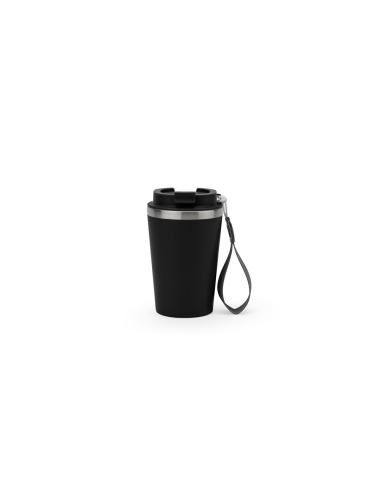 Taza térmica de acero inoxidable reciclado Seixal exterior PP acabado mate 440ml PERSONALIZABLE