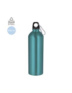 Botella de acero inoxidable reciclado Brussels con mosquetón 800ml PERSONALIZABLE 2