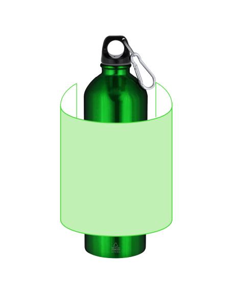 Botella de acero inoxidable reciclado Brussels con mosquetón 800ml PERSONALIZABLE