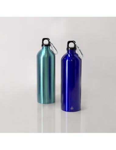 Botella de acero inoxidable reciclado Brussels con mosquetón 800ml PERSONALIZABLE