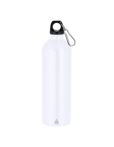 Botella de acero inoxidable reciclado Brussels con mosquetón 800ml PERSONALIZABLE