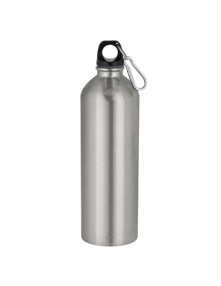 Botella de acero inoxidable reciclado Brussels con mosquetón 800ml PERSONALIZABLE