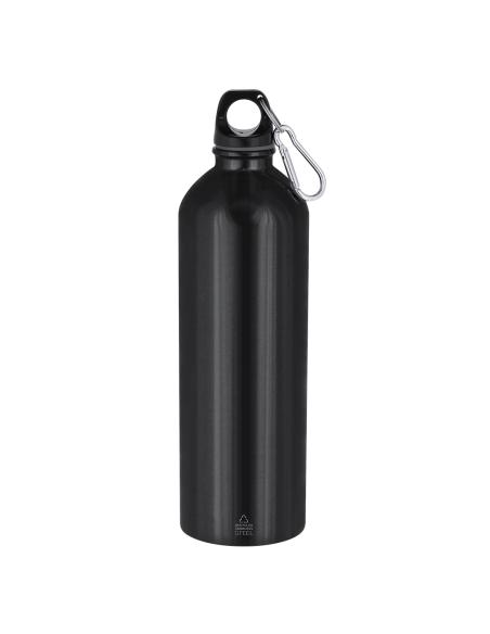 Botella de acero inoxidable reciclado Brussels con mosquetón 800ml PERSONALIZABLE