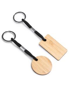 Llavero de madera Arure con cordón PERSONALIZABLE