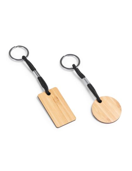Llavero de madera Arure con cordón PERSONALIZABLE