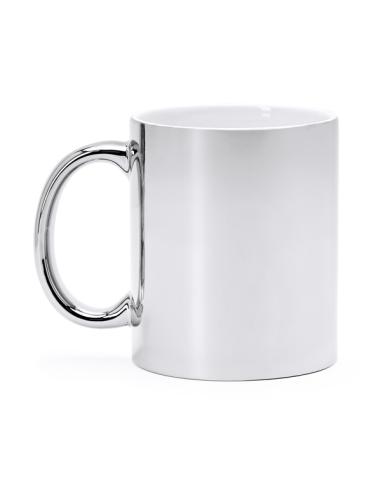 Taza cerámica La Atalaya efecto metálico especial láser 350ml PERSONALIZABLE