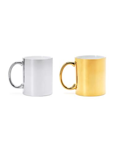 Taza cerámica La Atalaya efecto metálico especial láser 350ml PERSONALIZABLE