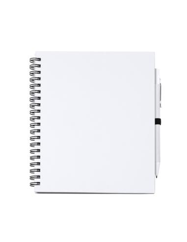 Libreta A5 de cartón reciclado La Sabina espiral con bolígrafo a juego PERSONALIZABLE