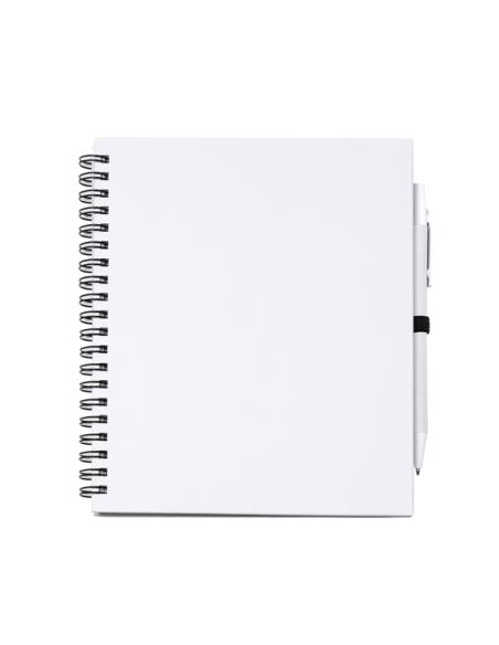 Libreta A5 de cartón reciclado La Sabina espiral con bolígrafo a juego PERSONALIZABLE
